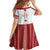 Latvia Jani Midsummer Kid Short Sleeve Dress Red White Latvijas Auseklis