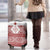 Latvia Jani Midsummer Luggage Cover Red White Latvijas Auseklis