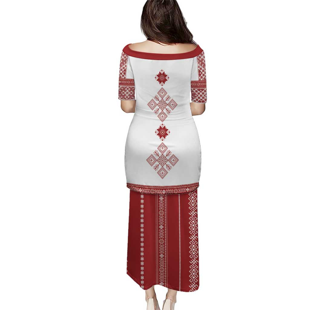 Latvia Jani Midsummer Puletasi Red White Latvijas Auseklis