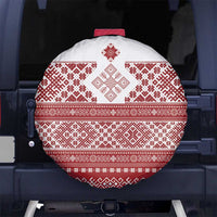 Latvia Jani Midsummer Spare Tire Cover Red White Latvijas Auseklis