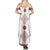 Latvia Jani Midsummer Summer Maxi Dress Red White Latvijas Auseklis