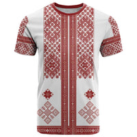 Latvia Jani Midsummer T Shirt Red White Latvijas Auseklis
