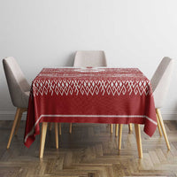 Latvia Jani Midsummer Tablecloth Red White Latvijas Auseklis