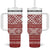 Latvia Jani Midsummer Tumbler With Handle Red White Latvijas Auseklis