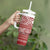 Latvia Jani Midsummer Tumbler With Handle Red White Latvijas Auseklis