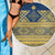 Latvia Jani Midsummer Beach Blanket Blue Gold Latvijas Auseklis