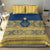 Latvia Jani Midsummer Bedding Set Blue Gold Latvijas Auseklis