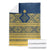 Latvia Jani Midsummer Blanket Blue Gold Latvijas Auseklis