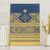 Latvia Jani Midsummer Canvas Wall Art Blue Gold Latvijas Auseklis