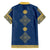 Latvia Jani Midsummer Family Matching Long Sleeve Bodycon Dress and Hawaiian Shirt Blue Gold Latvijas Auseklis