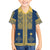 Latvia Jani Midsummer Family Matching Long Sleeve Bodycon Dress and Hawaiian Shirt Blue Gold Latvijas Auseklis