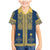 Latvia Jani Midsummer Family Matching Mermaid Dress and Hawaiian Shirt Blue Gold Latvijas Auseklis