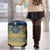 Latvia Jani Midsummer Luggage Cover Blue Gold Latvijas Auseklis