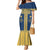 Latvia Jani Midsummer Mermaid Dress Blue Gold Latvijas Auseklis