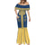 Latvia Jani Midsummer Mermaid Dress Blue Gold Latvijas Auseklis