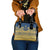 Latvia Jani Midsummer Shoulder Handbag Blue Gold Latvijas Auseklis