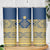 Latvia Jani Midsummer Skinny Tumbler Blue Gold Latvijas Auseklis