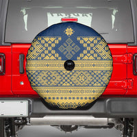 Latvia Jani Midsummer Spare Tire Cover Blue Gold Latvijas Auseklis