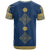 Latvia Jani Midsummer T Shirt Blue Gold Latvijas Auseklis