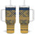 Latvia Jani Midsummer Tumbler With Handle Blue Gold Latvijas Auseklis
