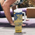 Latvia Jani Midsummer Tumbler With Handle Blue Gold Latvijas Auseklis