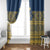 Latvia Jani Midsummer Window Curtain Blue Gold Latvijas Auseklis