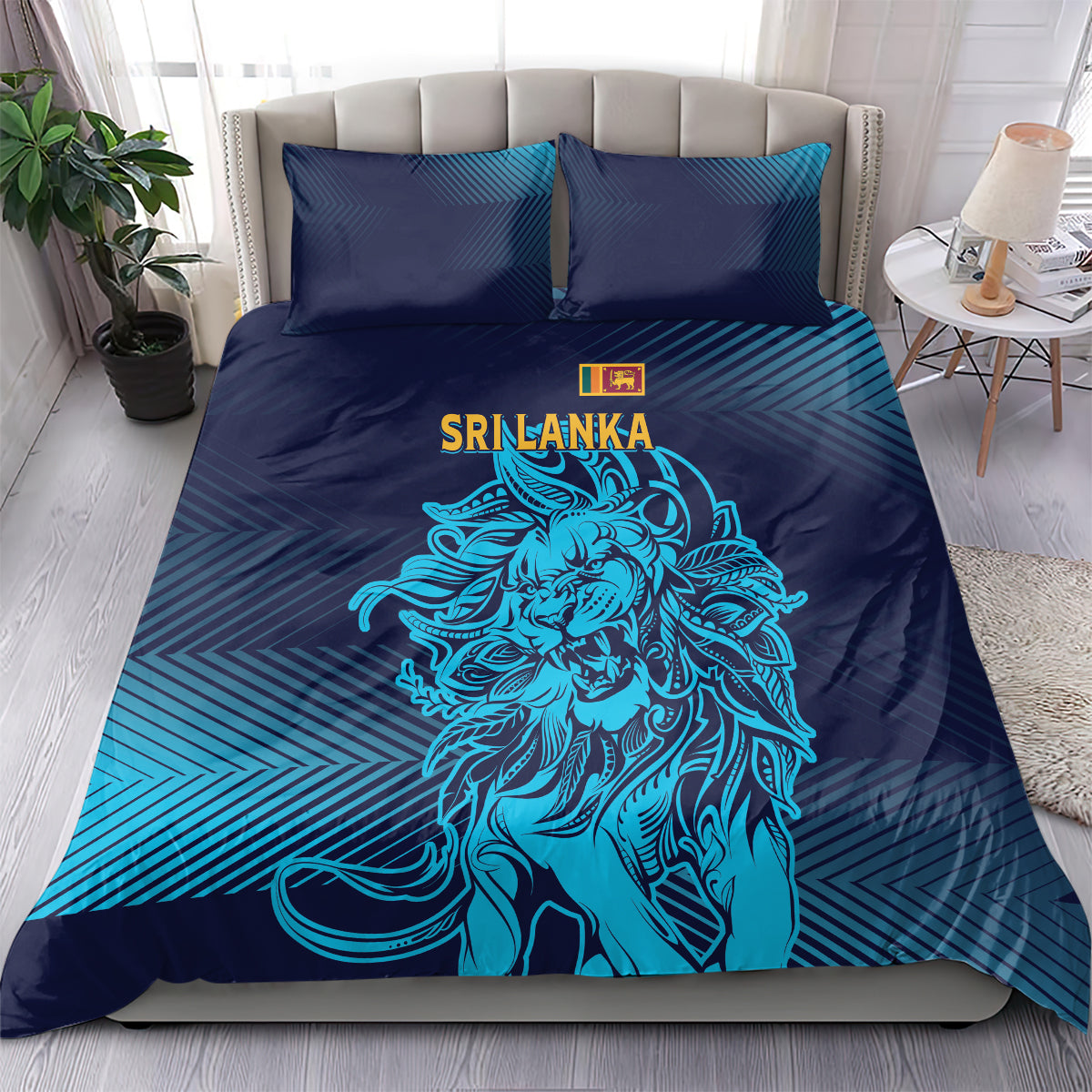 Sri Lanka Cricket Lion World Cup 2024 Bedding Set Gradient Inspiration LT7 - Wonder Print Shop