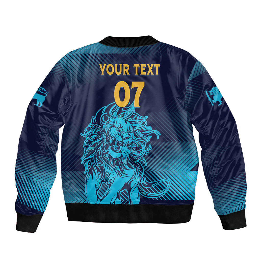 Sri Lanka Cricket Lion World Cup 2024 Bomber Jacket Gradient Inspiration LT7 - Wonder Print Shop