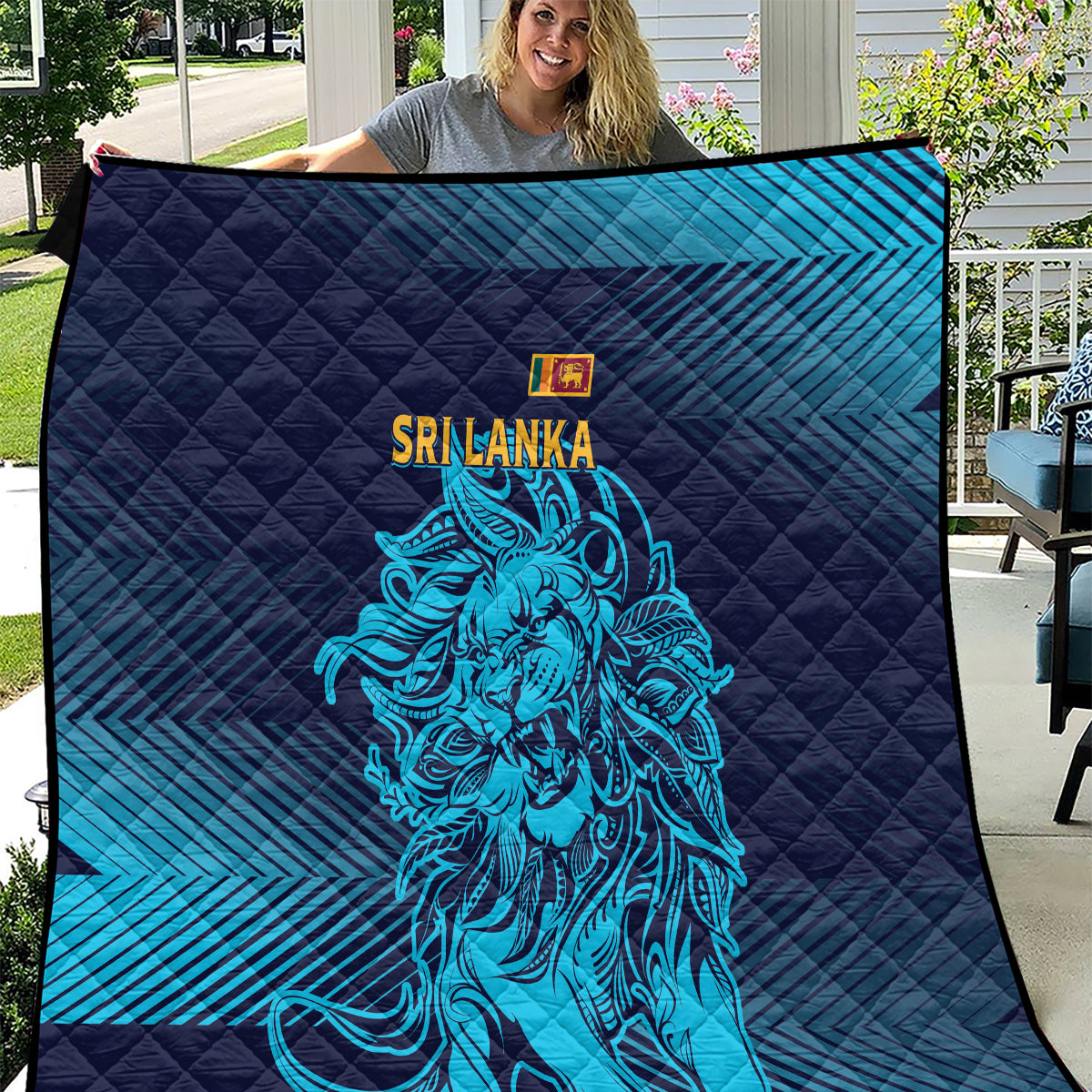 Sri Lanka Cricket Lion World Cup 2024 Quilt Gradient Inspiration - Wonder Print Shop