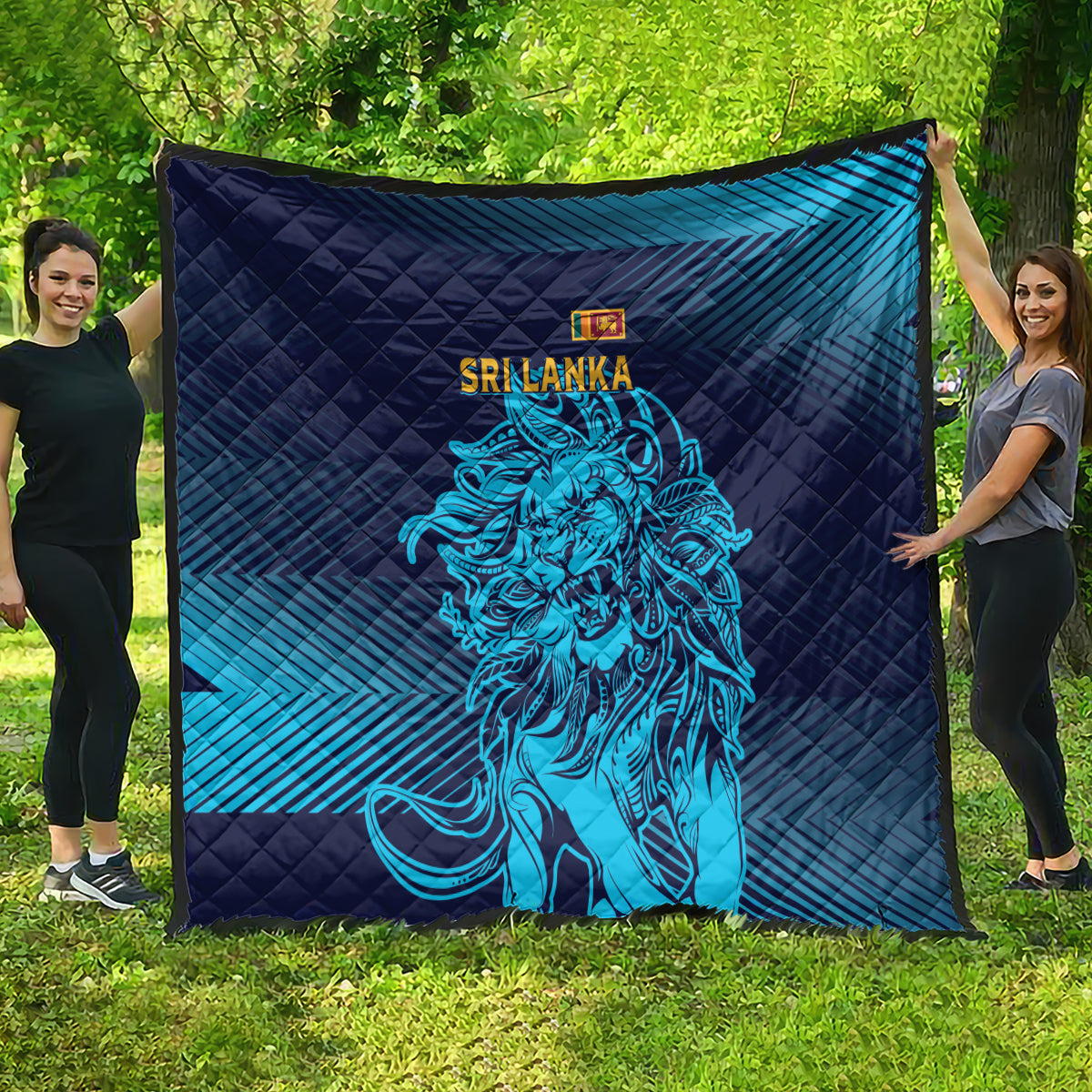 Sri Lanka Cricket Lion World Cup 2024 Quilt Gradient Inspiration - Wonder Print Shop