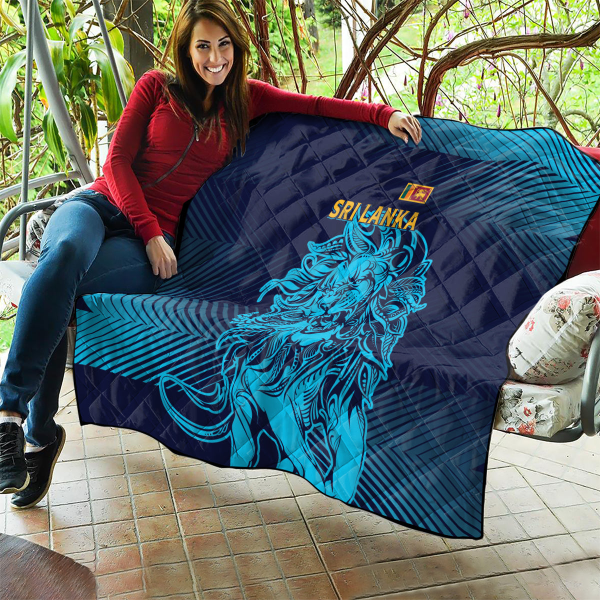 Sri Lanka Cricket Lion World Cup 2024 Quilt Gradient Inspiration - Wonder Print Shop