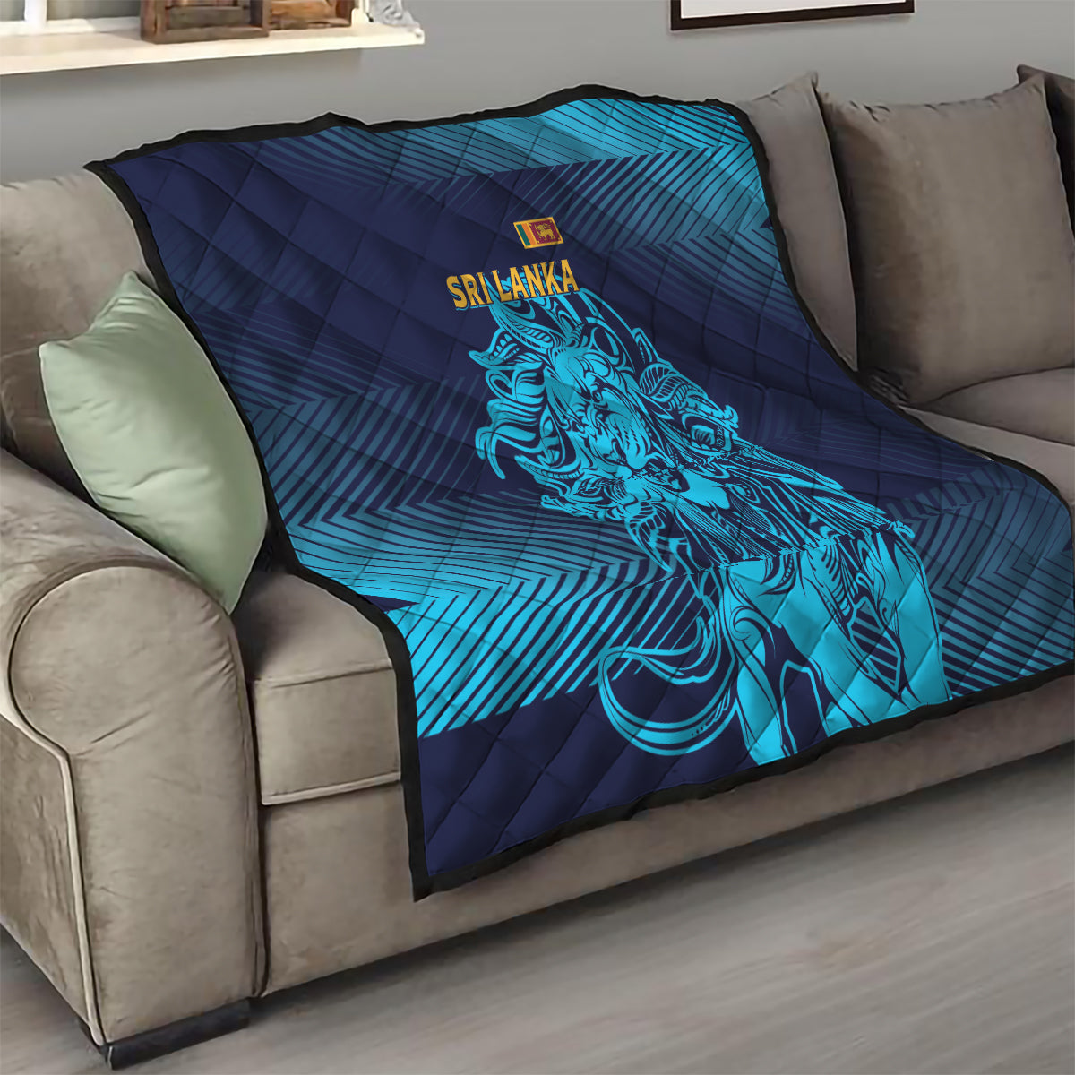 Sri Lanka Cricket Lion World Cup 2024 Quilt Gradient Inspiration - Wonder Print Shop