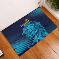 Sri Lanka Cricket Lion World Cup 2024 Rubber Doormat Gradient Inspiration - Wonder Print Shop