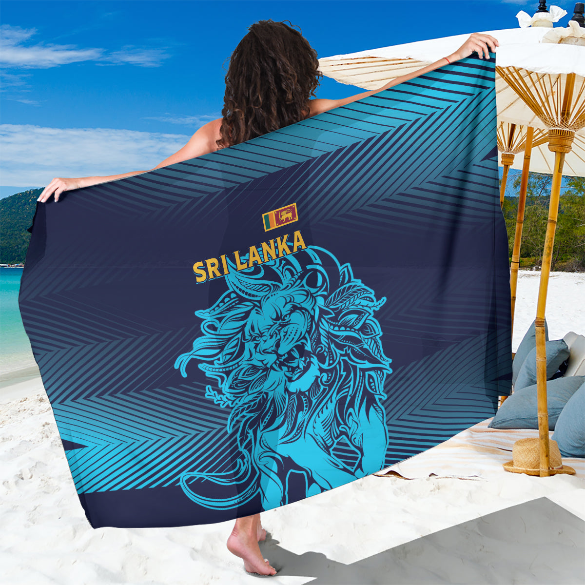 Sri Lanka Cricket Lion World Cup 2024 Sarong Gradient Inspiration