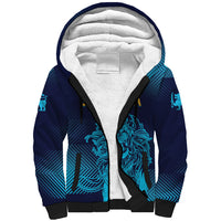 Sri Lanka Cricket Lion World Cup 2024 Sherpa Hoodie Gradient Inspiration - Wonder Print Shop