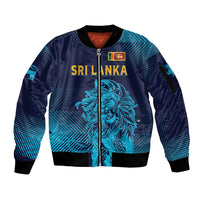 Sri Lanka Cricket Lion World Cup 2024 Sleeve Zip Bomber Jacket Gradient Inspiration - Wonder Print Shop