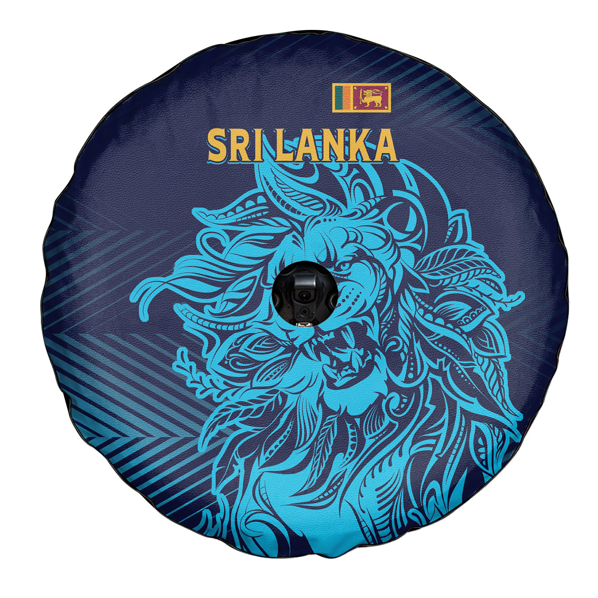 Sri Lanka Cricket Lion World Cup 2024 Spare Tire Cover Gradient Inspiration - Wonder Print Shop