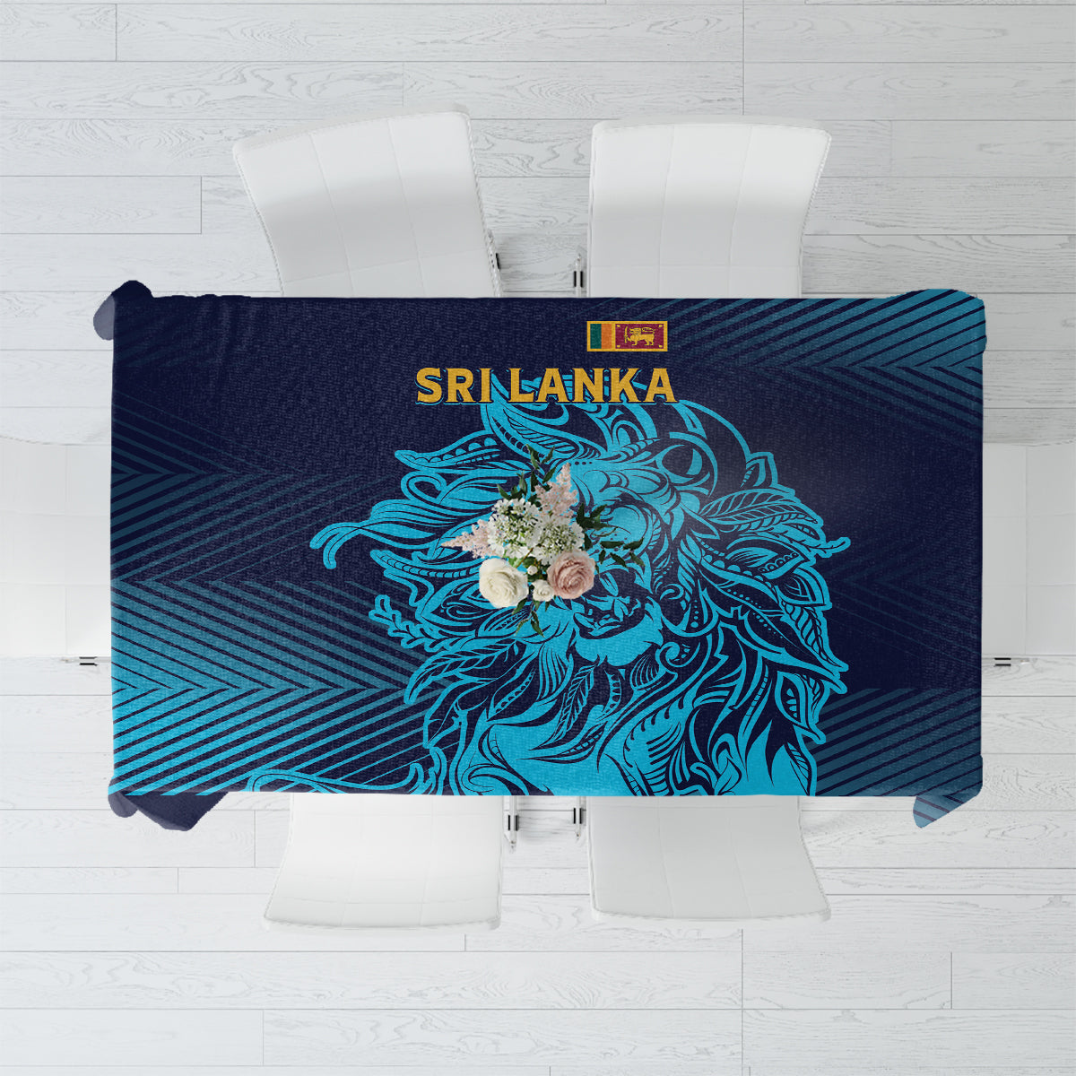 Sri Lanka Cricket Lion World Cup 2024 Tablecloth Gradient Inspiration - Wonder Print Shop