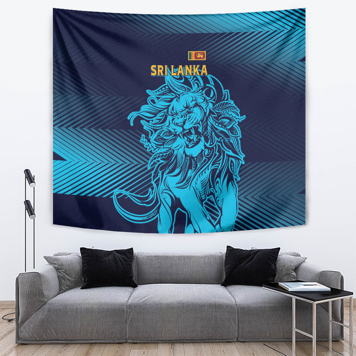 Sri Lanka Cricket Lion World Cup 2024 Tapestry Gradient Inspiration - Wonder Print Shop