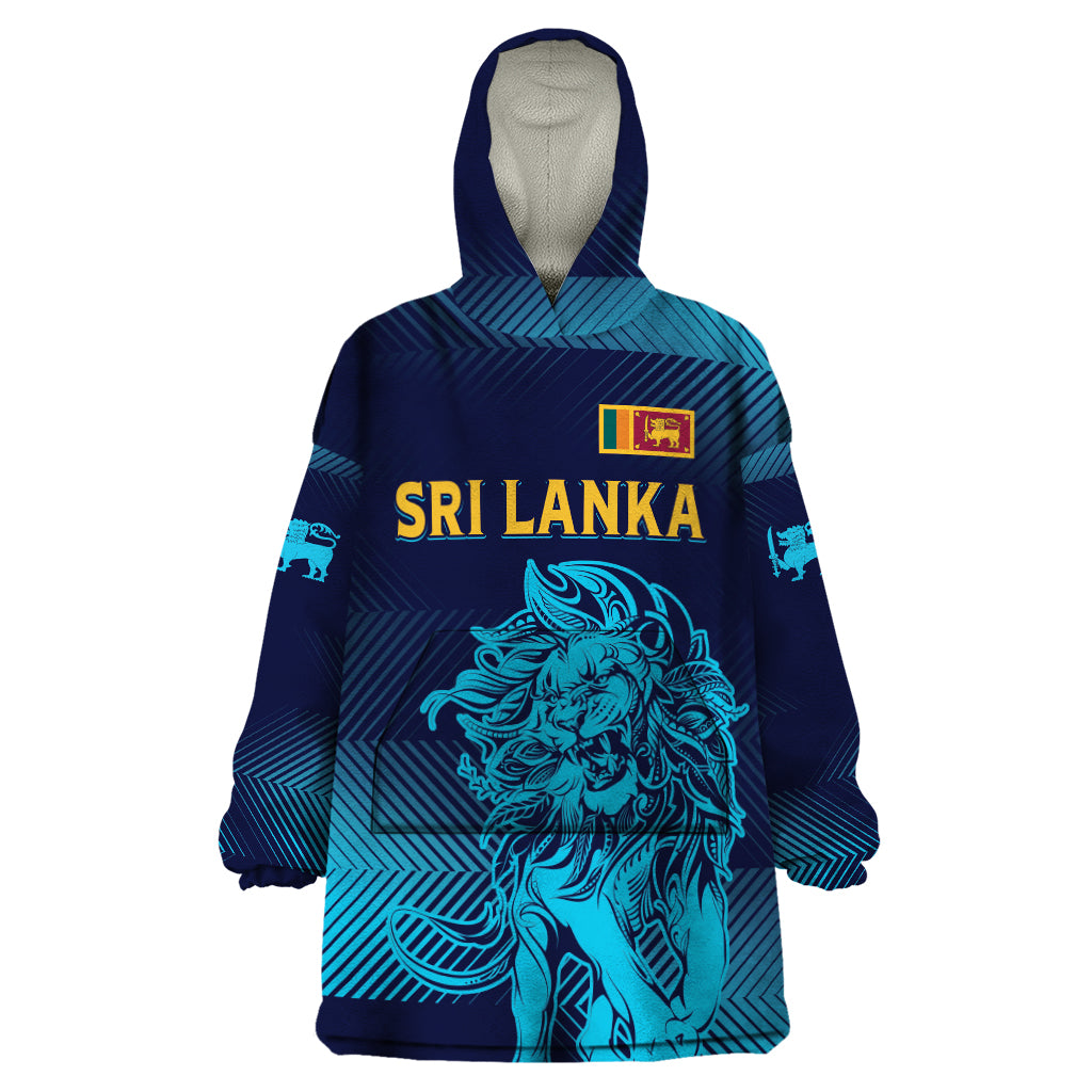 Sri Lanka Cricket Lion World Cup 2024 Wearable Blanket Hoodie Gradient Inspiration