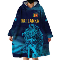 Sri Lanka Cricket Lion World Cup 2024 Wearable Blanket Hoodie Gradient Inspiration - Wonder Print Shop