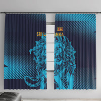 Sri Lanka Cricket Lion World Cup 2024 Window Curtain Gradient Inspiration - Wonder Print Shop