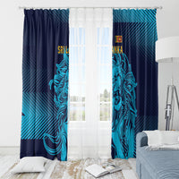 Sri Lanka Cricket Lion World Cup 2024 Window Curtain Gradient Inspiration - Wonder Print Shop