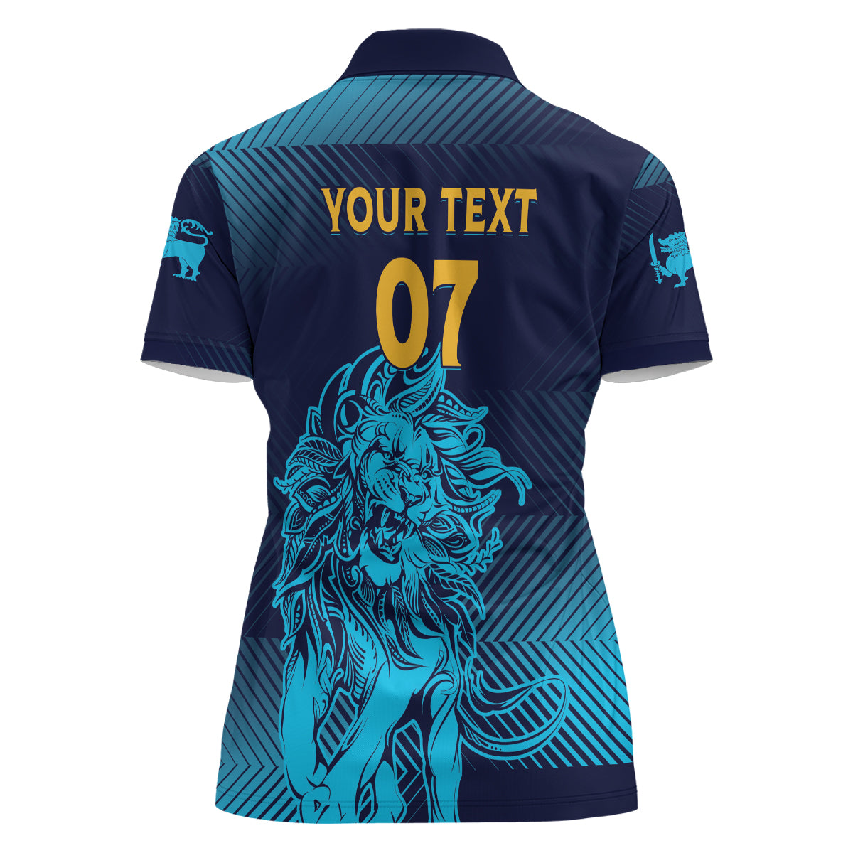 Sri Lanka Cricket Lion World Cup 2024 Women Polo Shirt Gradient Inspiration - Wonder Print Shop