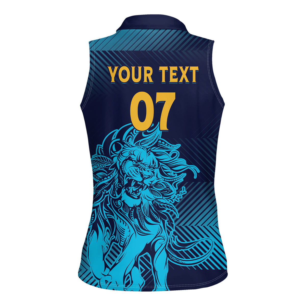 Sri Lanka Cricket Lion World Cup 2024 Women Sleeveless Polo Shirt Gradient Inspiration - Wonder Print Shop