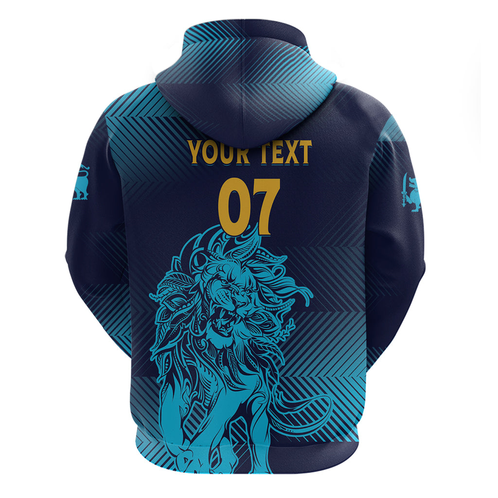 Sri Lanka Cricket Lion World Cup 2024 Zip Hoodie Gradient Inspiration - Wonder Print Shop