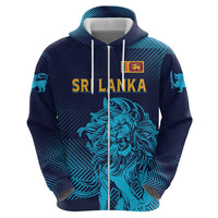 Sri Lanka Cricket Lion World Cup 2024 Zip Hoodie Gradient Inspiration - Wonder Print Shop