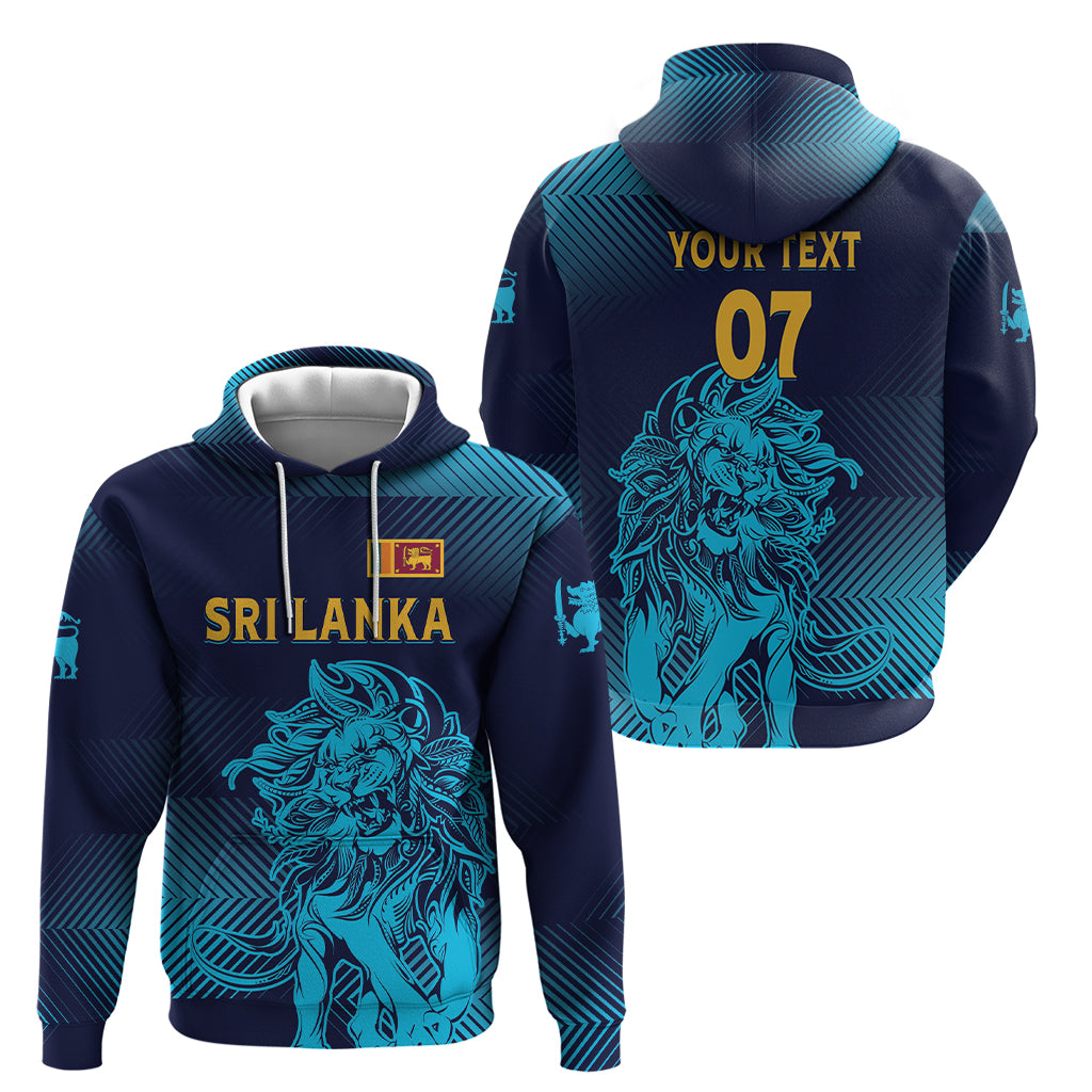Sri Lanka Cricket Lion World Cup 2024 Zip Hoodie Gradient Inspiration - Wonder Print Shop