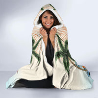 Summer Holiday It's 5 o'clock Somewhere Vintage Hawaii Hooded Blanket