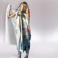 Summer Holiday It's 5 o'clock Somewhere Vintage Hawaii Hooded Blanket